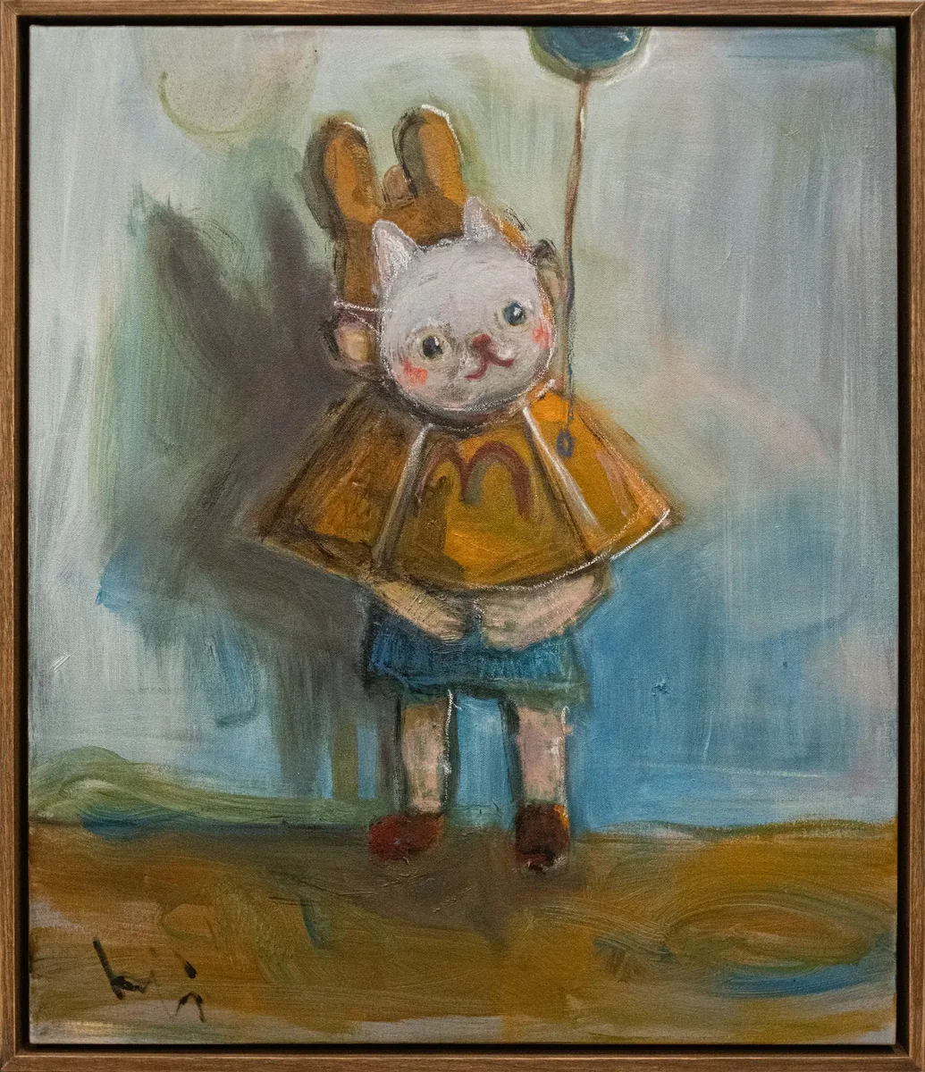 b.wing — 派對動物, 2023, 油彩於畫布